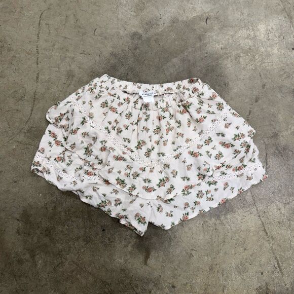 Dainty ruffle ditsy floral coquette flowy shorts - Picture 1 of 4